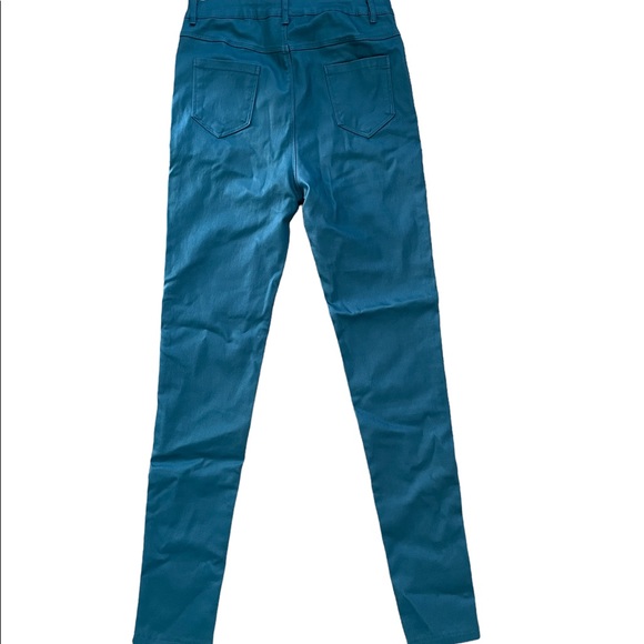 Faux leather green pants - Picture 4 of 4